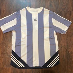 Adidas originals striped T-shirt (soccer jersey material) - Men’s XL